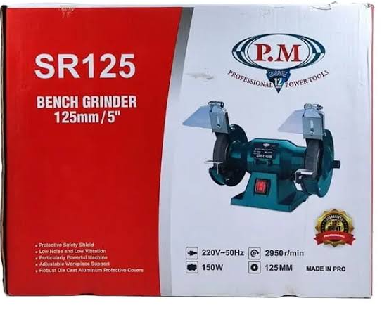 سنگ رومیزی پی ام مدل SR125 ظرفیت 150 وات